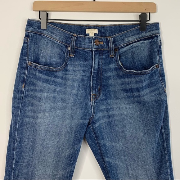 J. Crew Stretch Straight Leg Blue Denim Jeans 27 - Picture 2 of 7